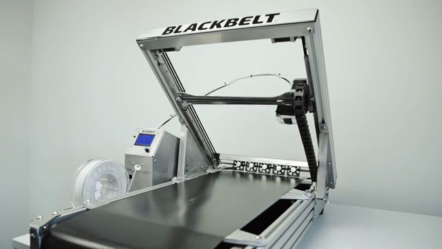 [视频] BLACKBELT 3D打印机: 连续印刷 超长打印