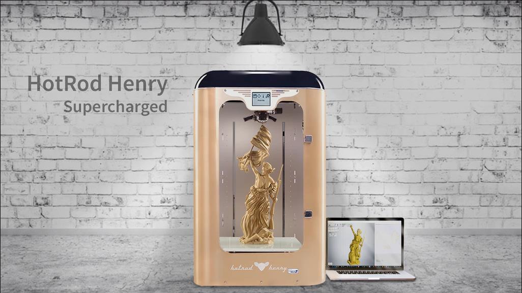 [视频] HotRod Henry机械增压 —— 终极3D打印机