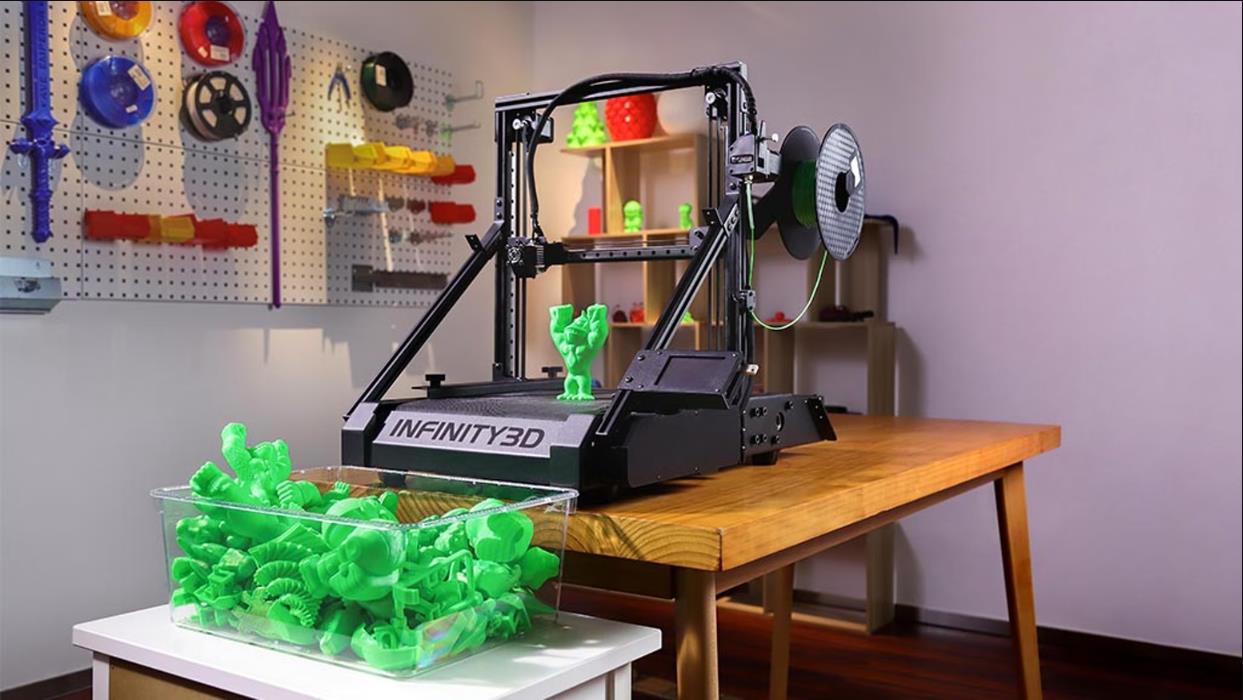 [视频] Infinity3D：可变形 带式3D打印机 快速切换45度和90度连续打印