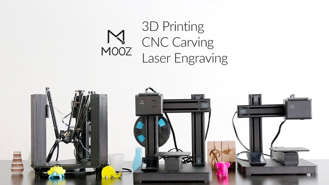[视频] Mooz: 工业级可变形金属3D打印机 – CNC+激光雕刻+3D打印