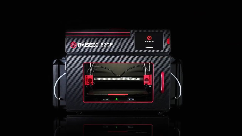 [视频] Raise3D 推出E2CF专业桌面3D打印机以实现碳纤维零件的生产