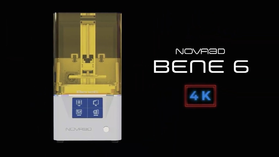[视频] NOVA3D BENE6 4k单色 LCD光固化3D打印机