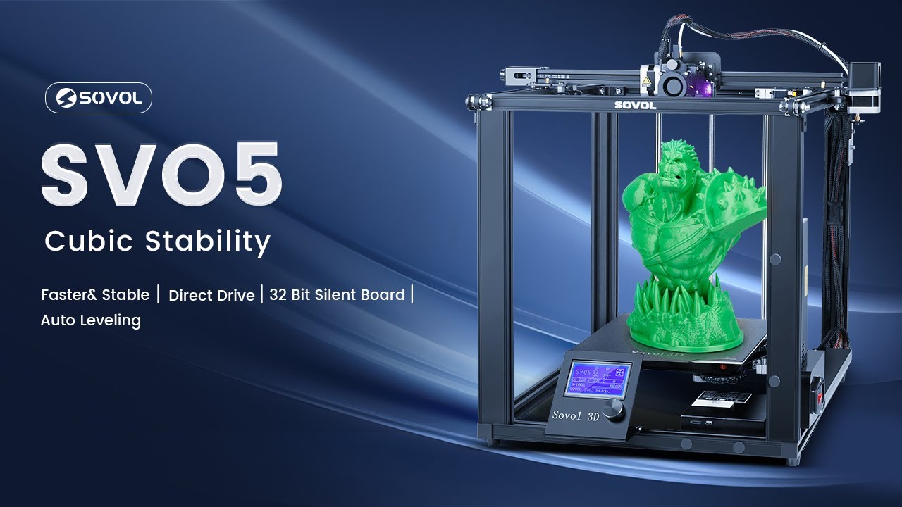 [视频] Sovol SV05 立方结构直驱自动调平3D打印机