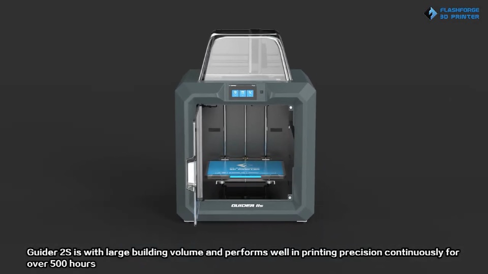 [视频] FlashForge Guider2S 全金属框架大尺寸3D打印机