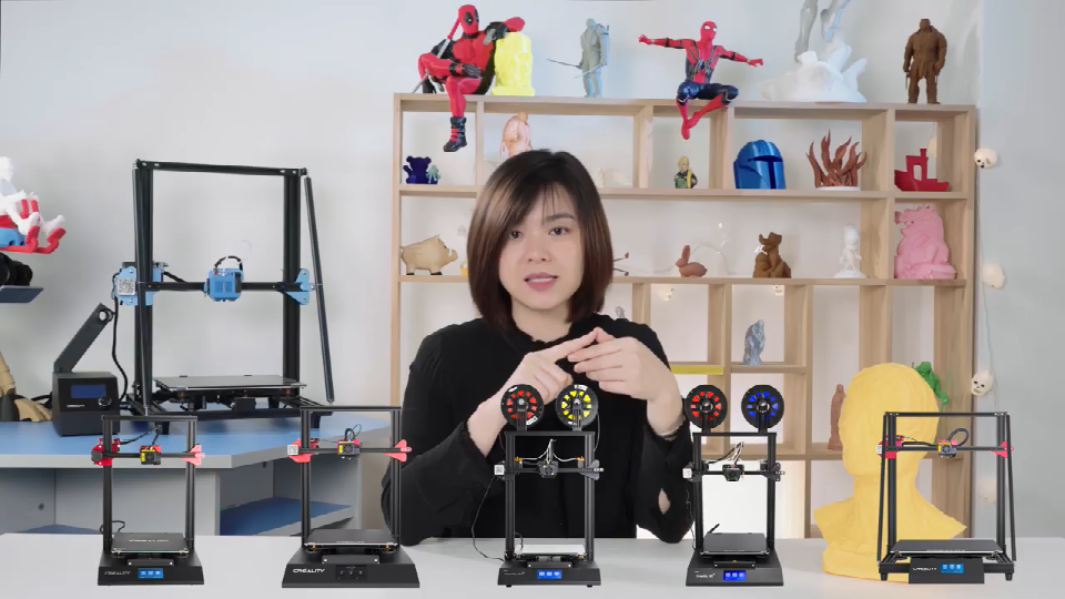 [视频] Creality CR-10系列 3D打印机 各型号的 参数区别