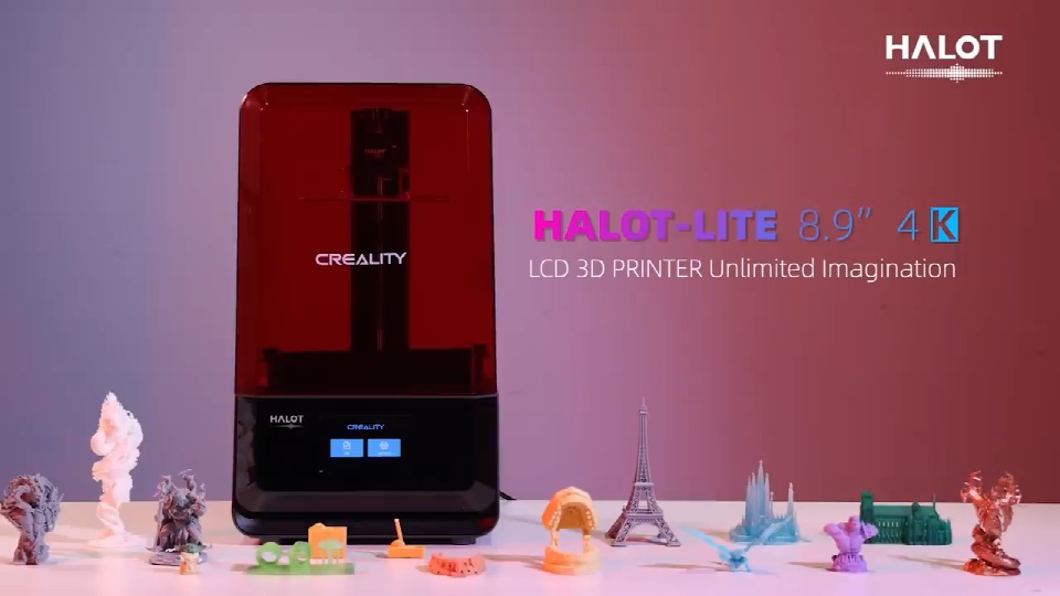 [视频] Creality HALOT-LITE  8.9” 4K LCD 光固化3D打印机