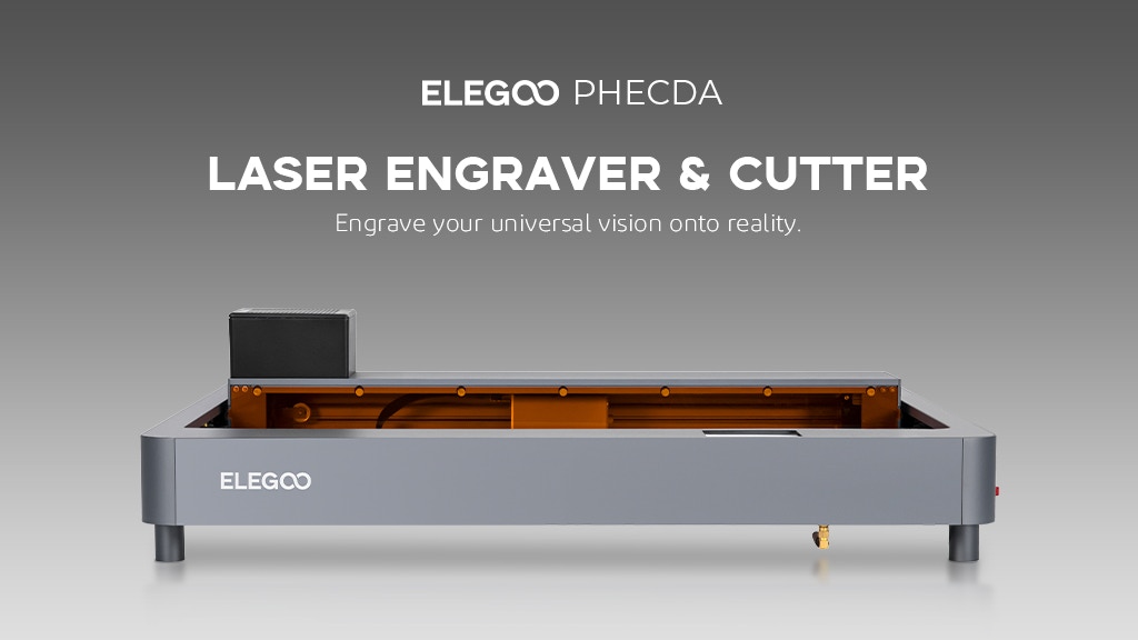 [视频] ELEGOO PHECDA 高性价比 10W/20W 激光雕刻切割机 4月8日正式发布