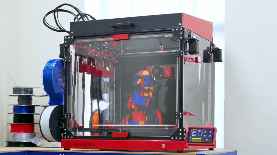 [视频] Makertech Proforge4：下一代高速4独立挤出头 FDM 3D打印机