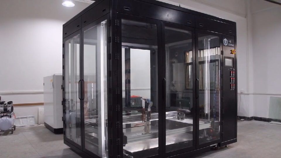 [视频] IEMAI3D FAST JET 1500 大型颗粒挤出3D打印机 打印尺寸1.5*1.5*1.5m