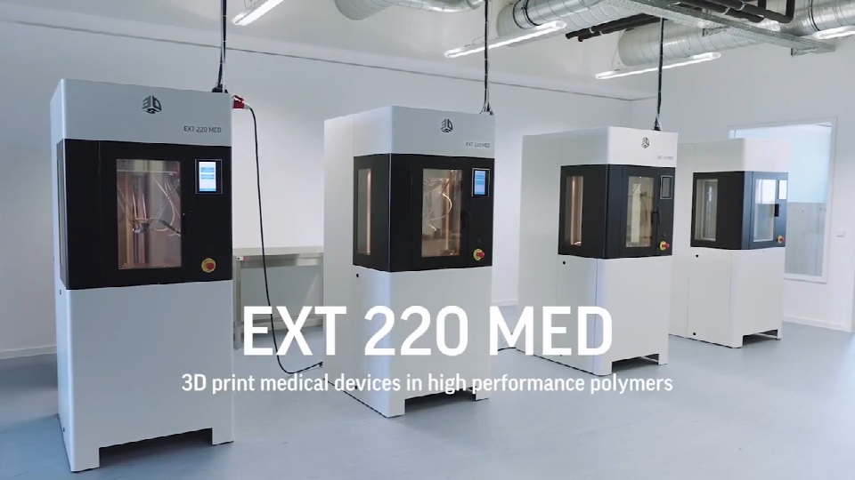 [视频] 3D Systems EXT 220 MED (Kumovis R1)：首款专为医疗设备生产设计的 3D打印平台