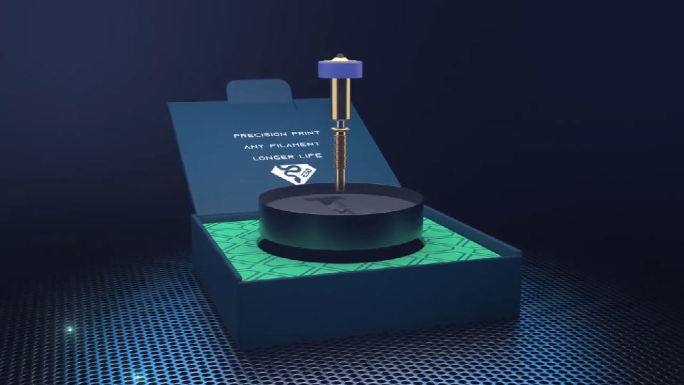 [视频] E3D Diamondback Revo™ 带有多晶金刚石尖端的最极致的喷嘴解决方案