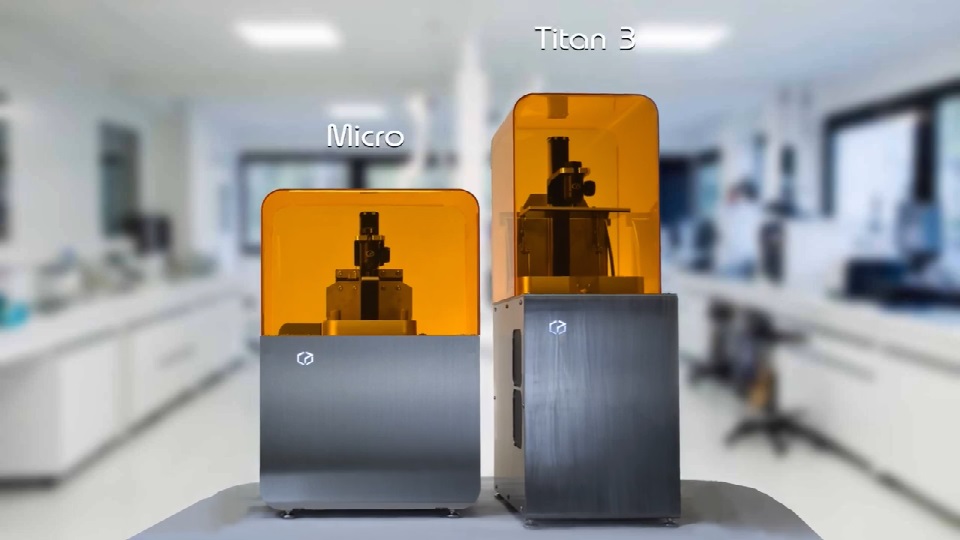 [视频]  MicroSLA Titan 3 和 Micro UV DLP 超高分辨率3D打印机